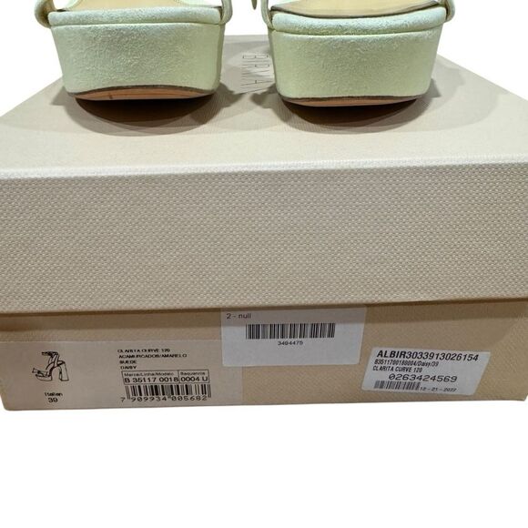Revolve Alexandre Birman Clarita Curve 120 Suede Platform Sandal Size 39 - Picture 7 of 12